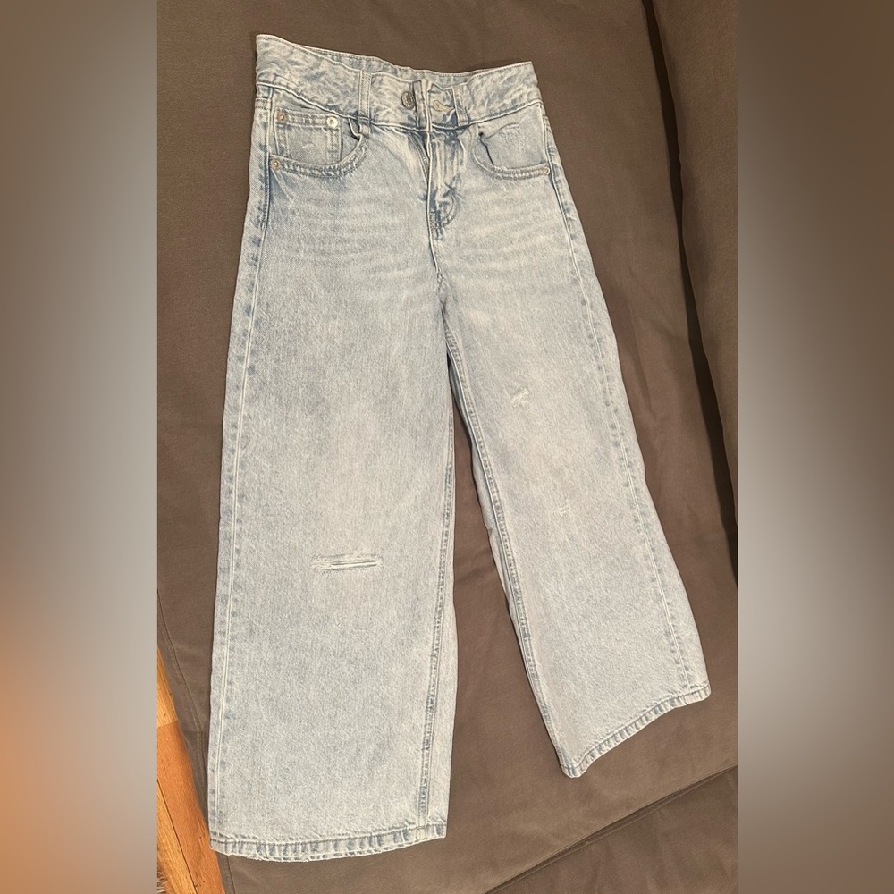 Zara’s Wide-leg Denim Jeans Kids Size 10